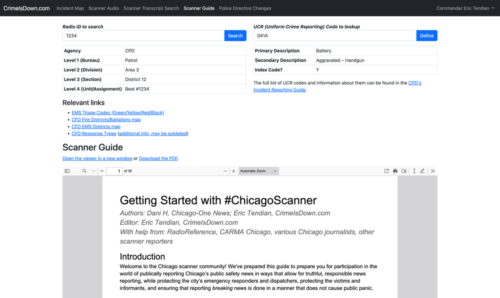Scanner guide page screenshot